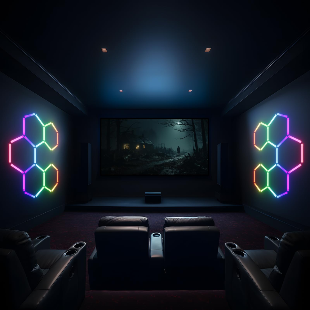 5 RGB Hexagon valaisin