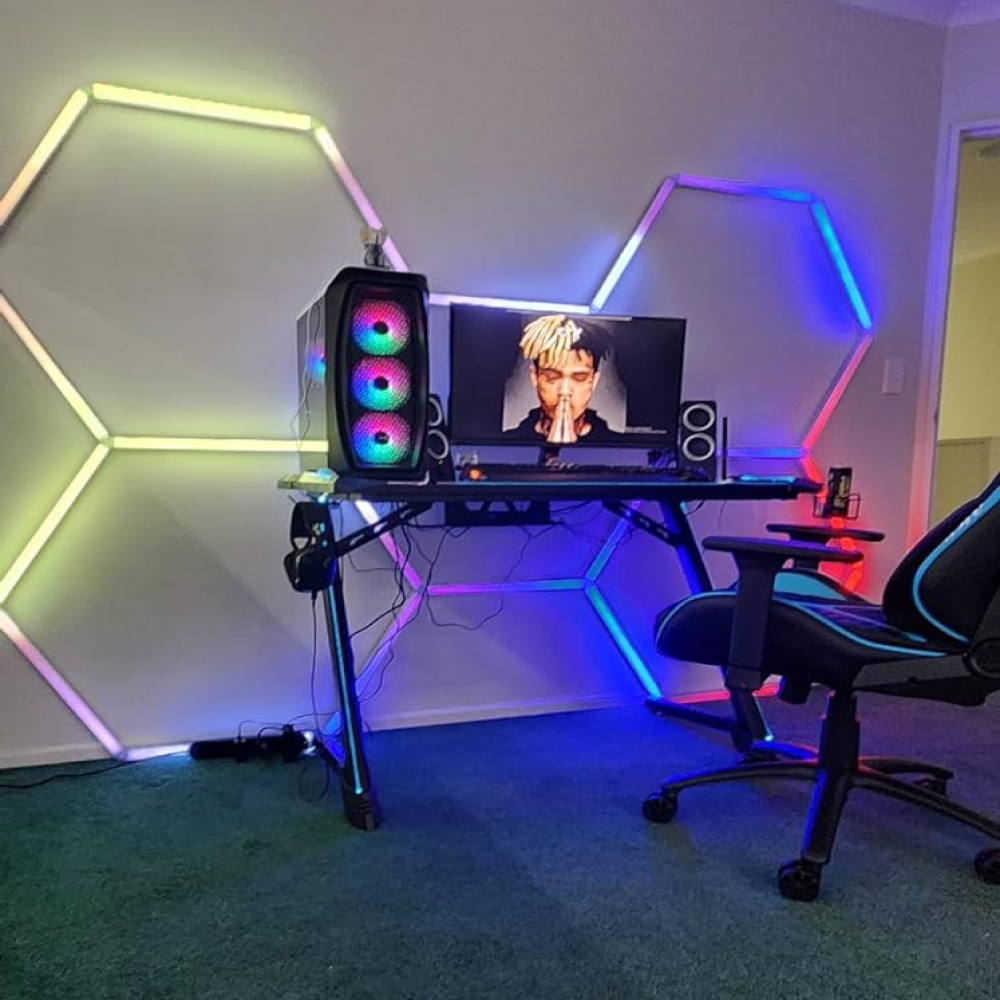 5 RGB Hexagon valaisin