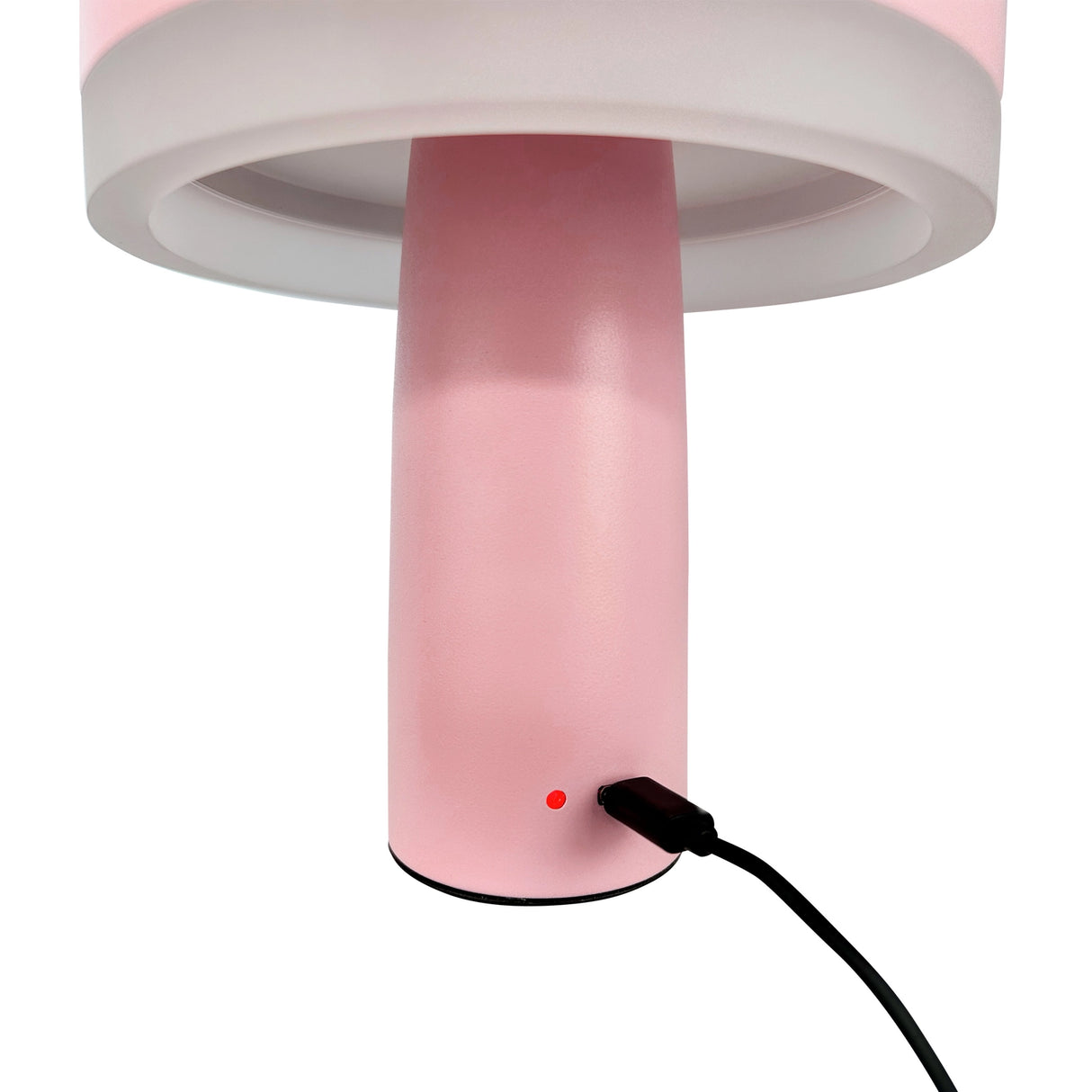 Dyberg Larsen ladattava LED pöytävalaisin Porter, pinkki, 16 cm