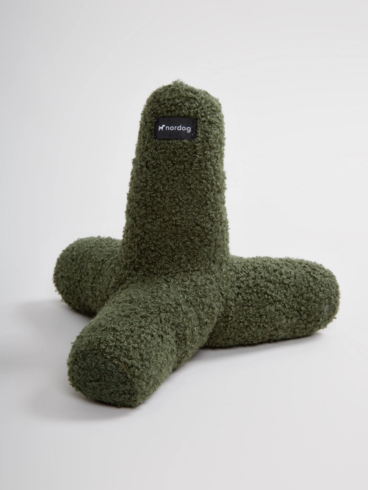 Nordog koiran pehmolelu vinkulla – pehmeä design-lelu, vihreä, 17 cm