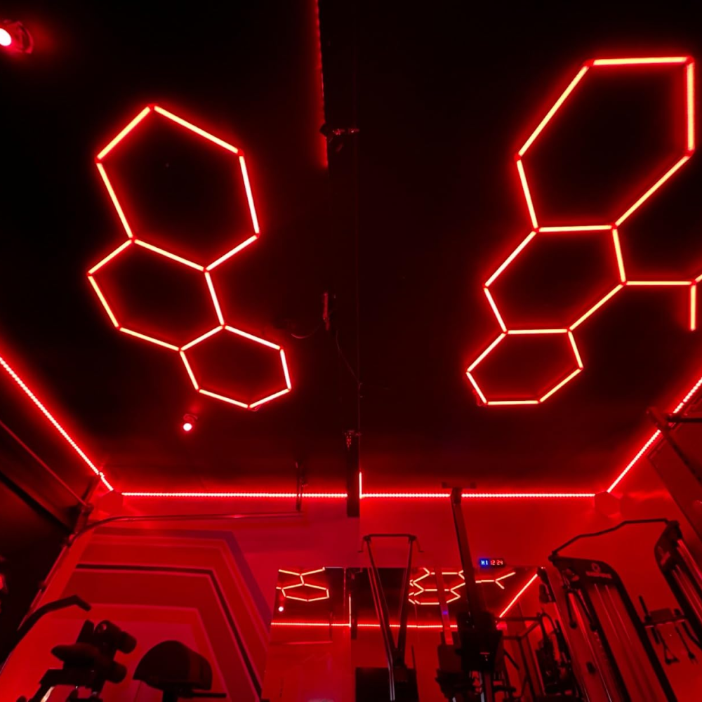 3 RGB Hexagon valaisin