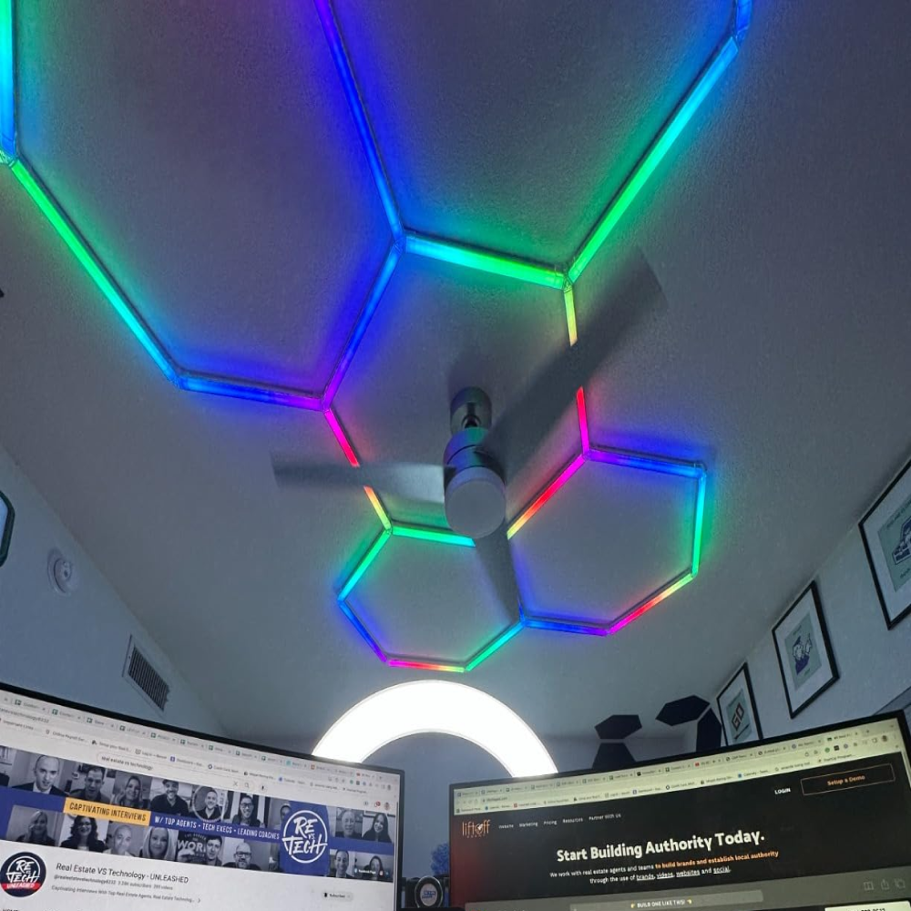 5 RGB Hexagon valaisin