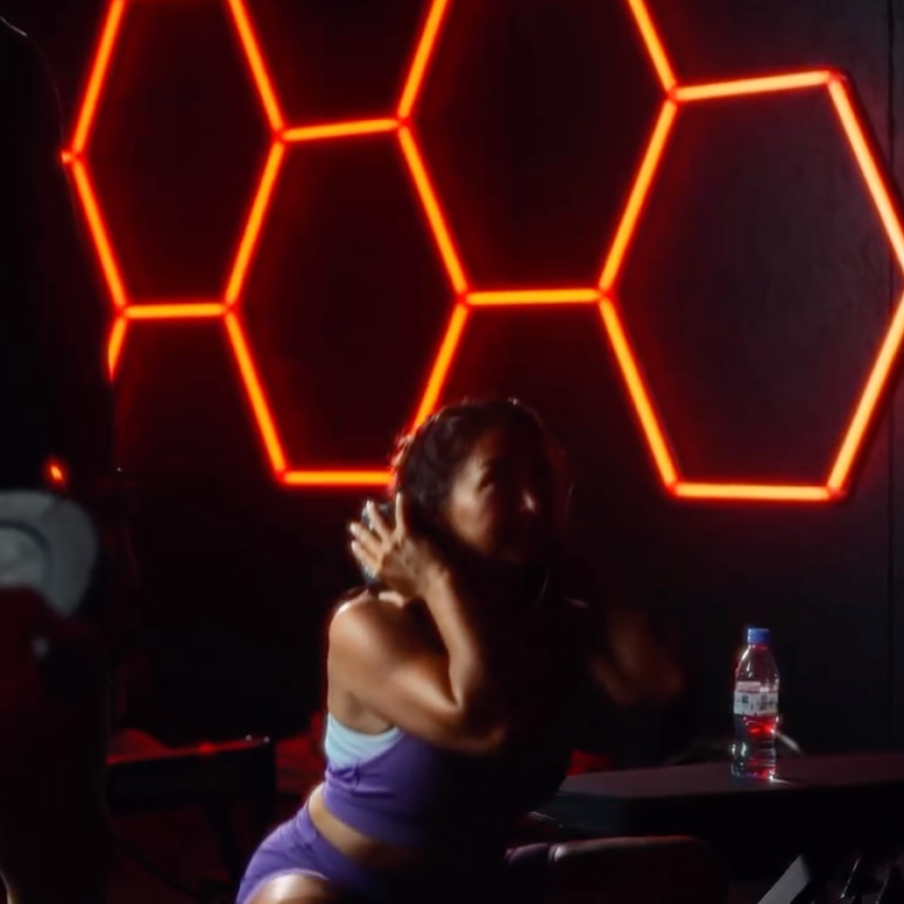 4 RGB Hexagon valaisin