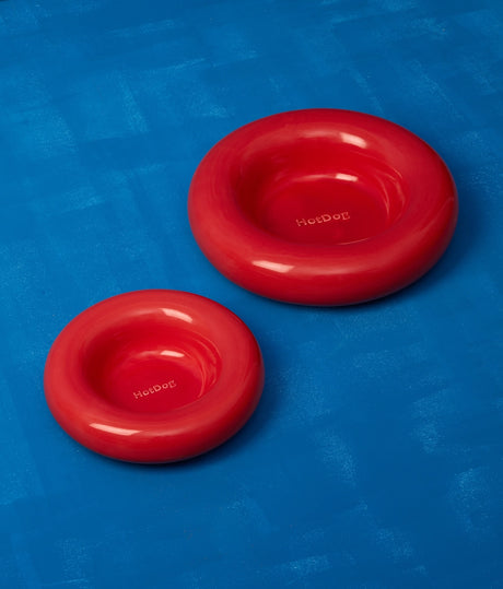HotDog Pets keraaminen ruokakuppi koiralle, punainen